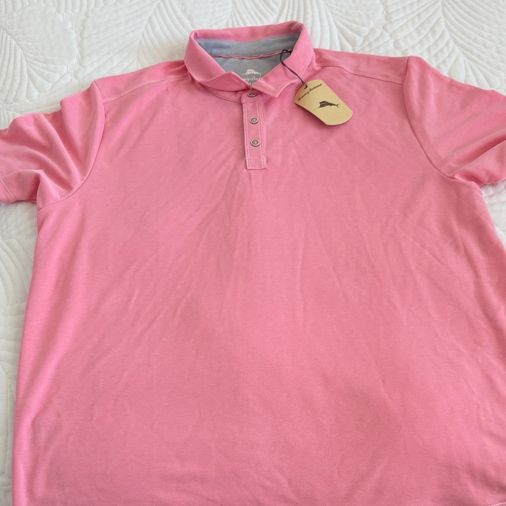 Brand New Tommy Bahama Pink Polo Shirt